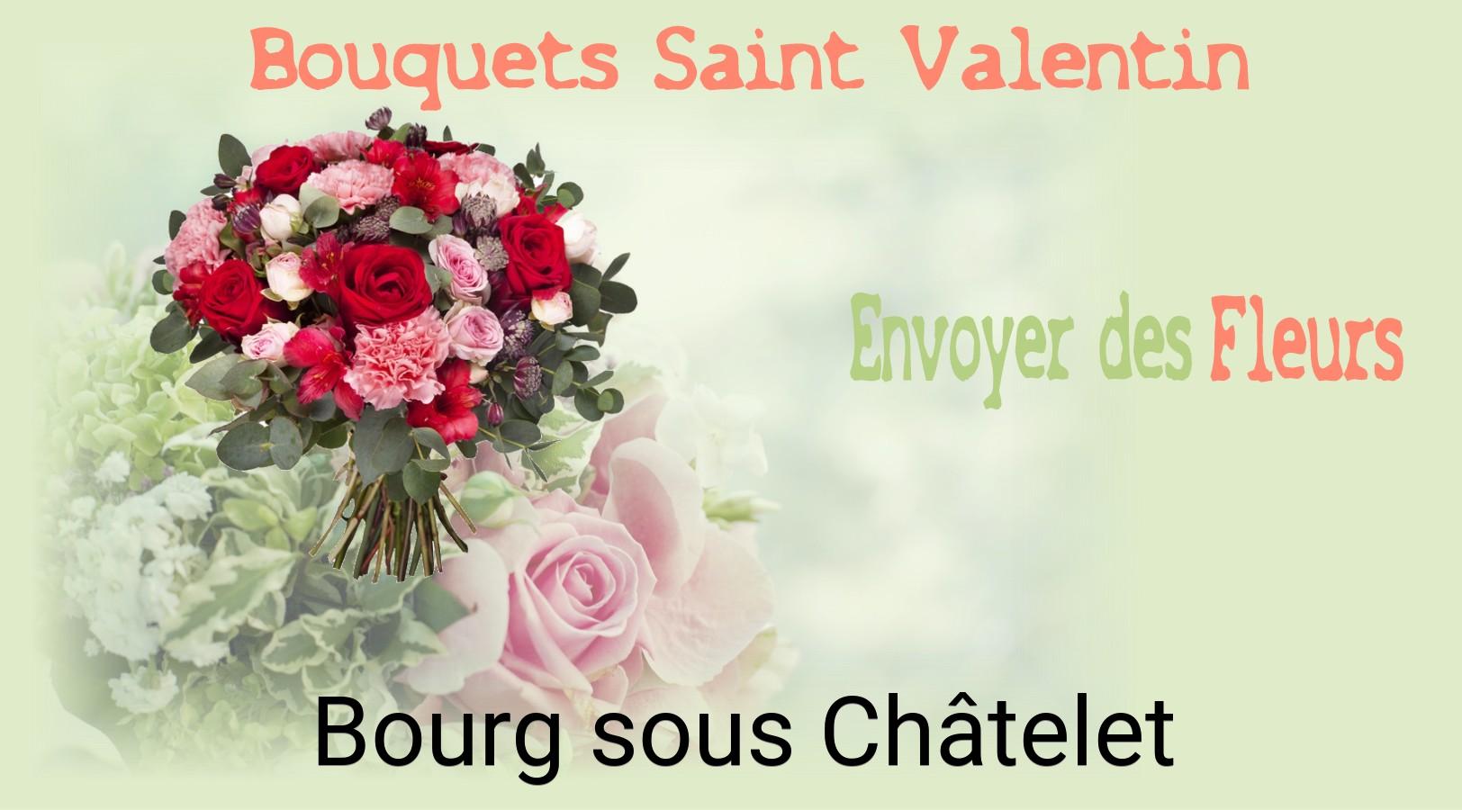 Roses de Saint-Valentin livrées à Bourg-sous-Châtelet